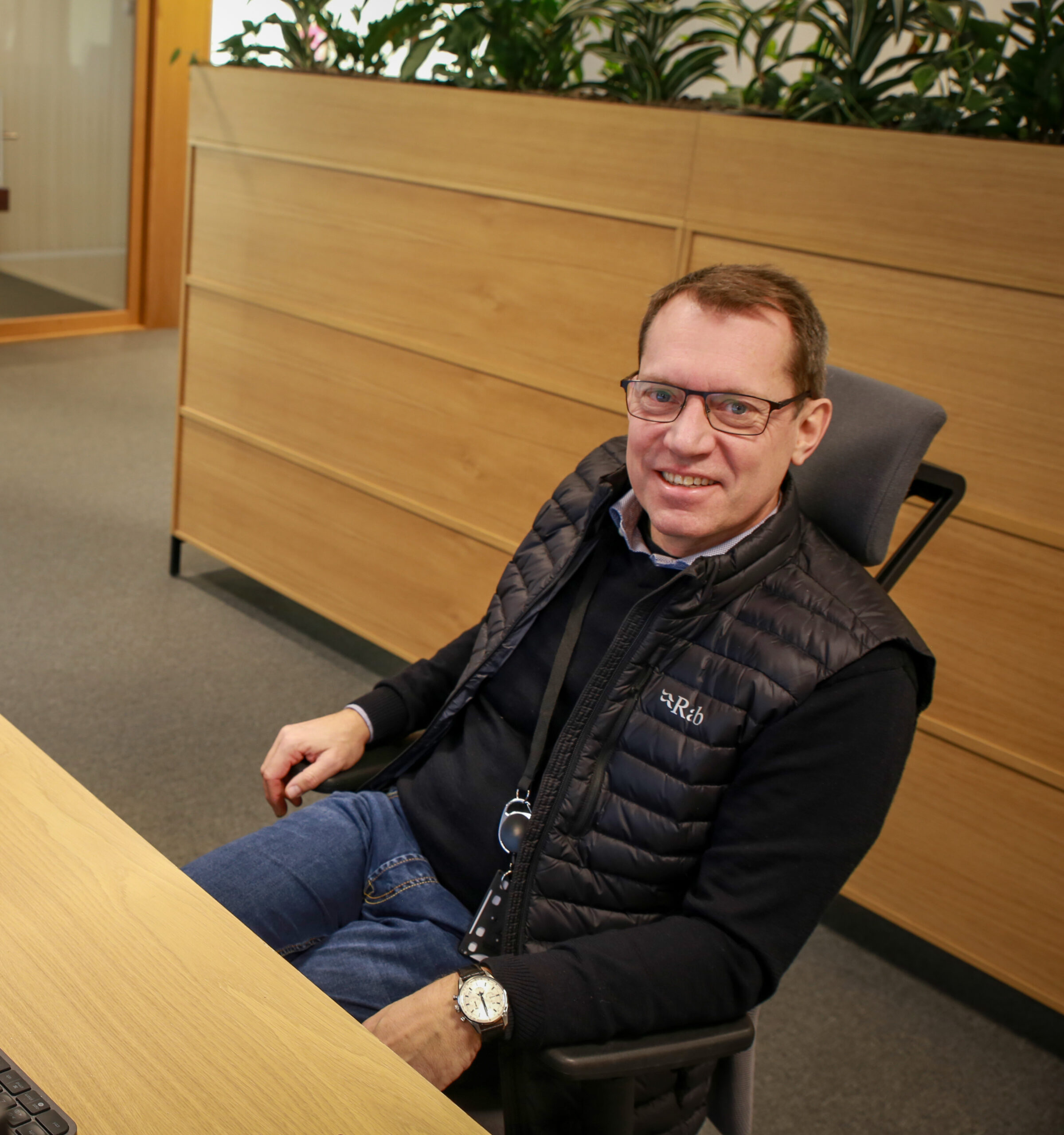 Haakon Losnegaard at work